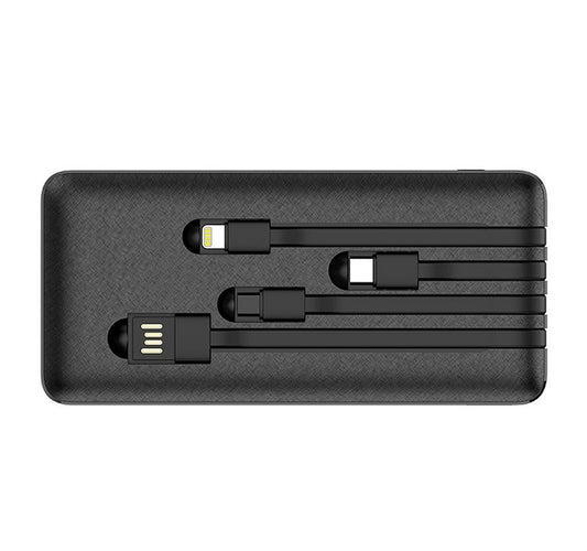 Універсальний зарядний пристрій Urban 10000 mAh чорний (8029-08)