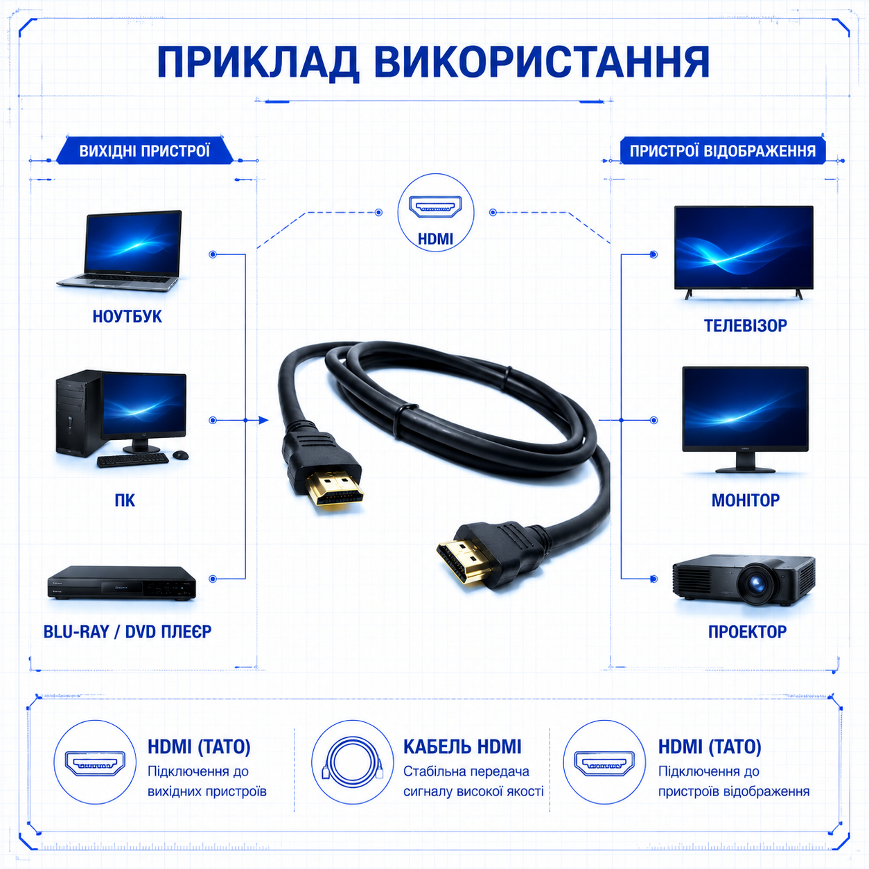 Cable HDMI-HDMI 1.5 m, 77105