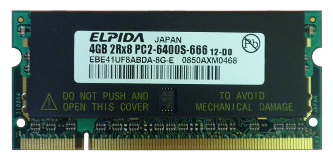 SODIMM 4Gb DDR2 pc-6400 Elpida EBE41UF8ABDA-8G-E