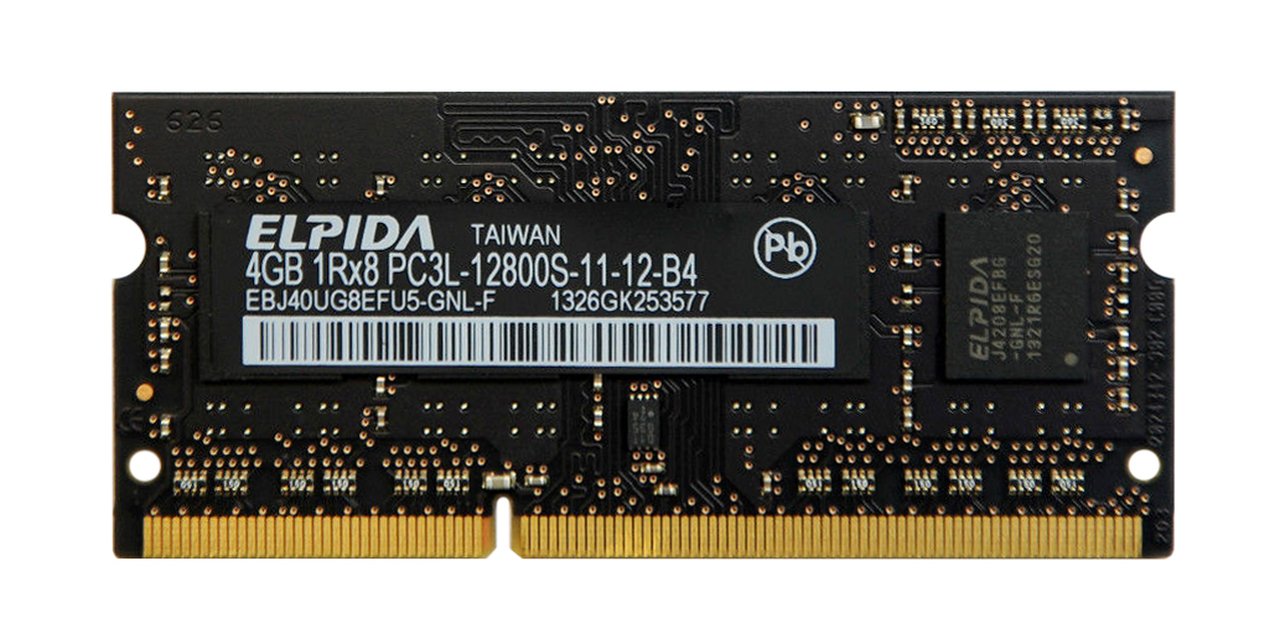 SODIMM 4Gb DDR3L-1600 Elpida EBJ40UG8EFU5-GNL-F