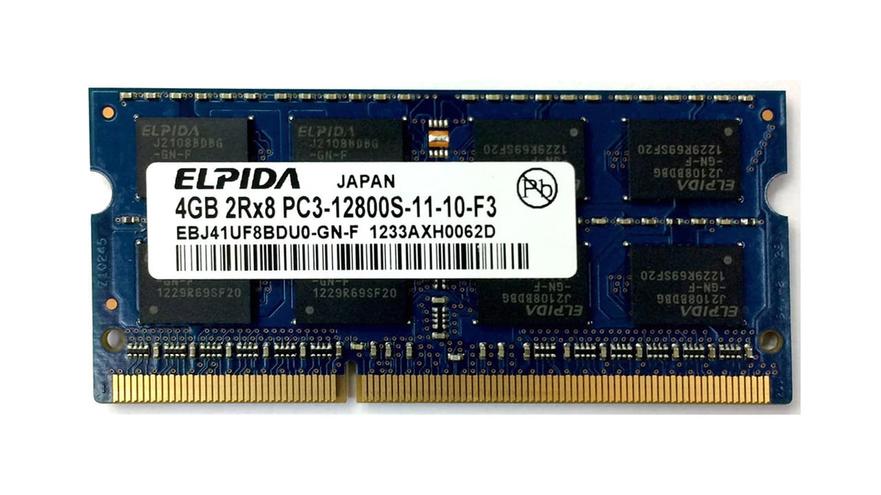 SODIMM 4Gb DDR3 1600MHz Elpida EBJ41UF8BDU0-GN-F