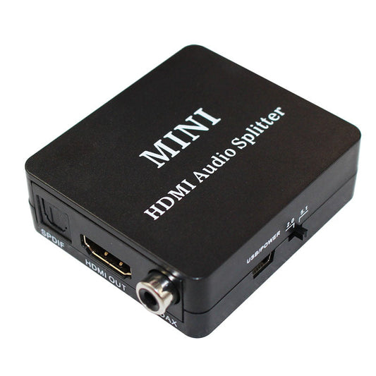 HDMI аудіо екстрактор to optical toslink/3.5mm/коакс; пластик