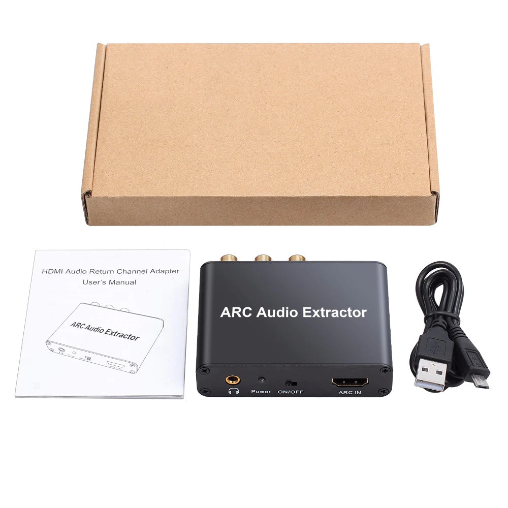 HDMI ARC перехідник аудіо для ТБ у тюльпан/3.5/оптика/коаксіал Neoteck