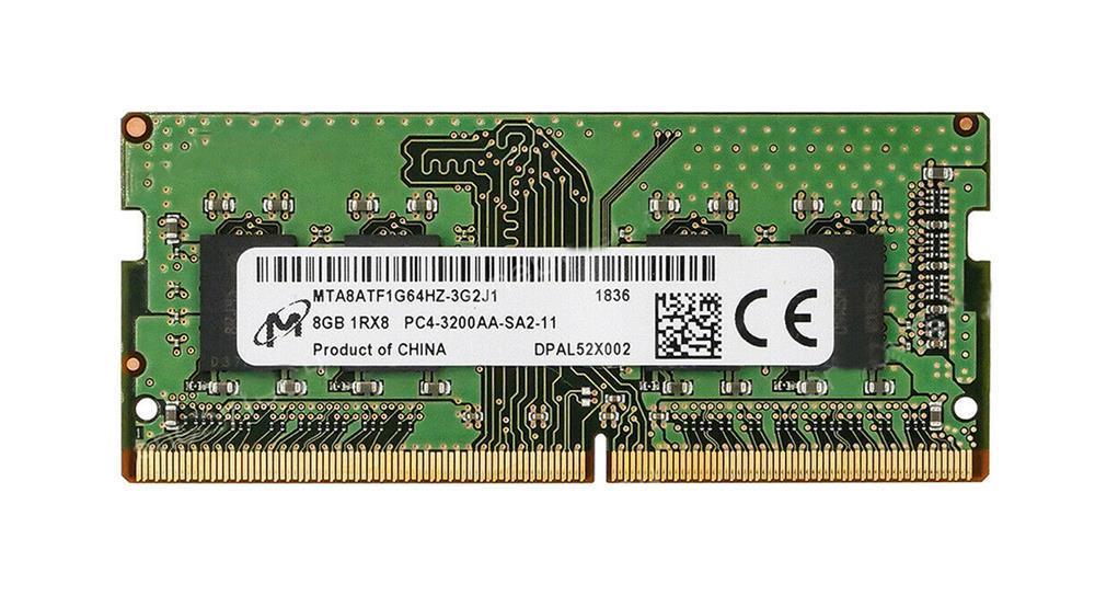 SODIMM 8Gb DDR4 3200MHz pc4-25600 Micron MTA8ATF1G64HZ-3G2J1