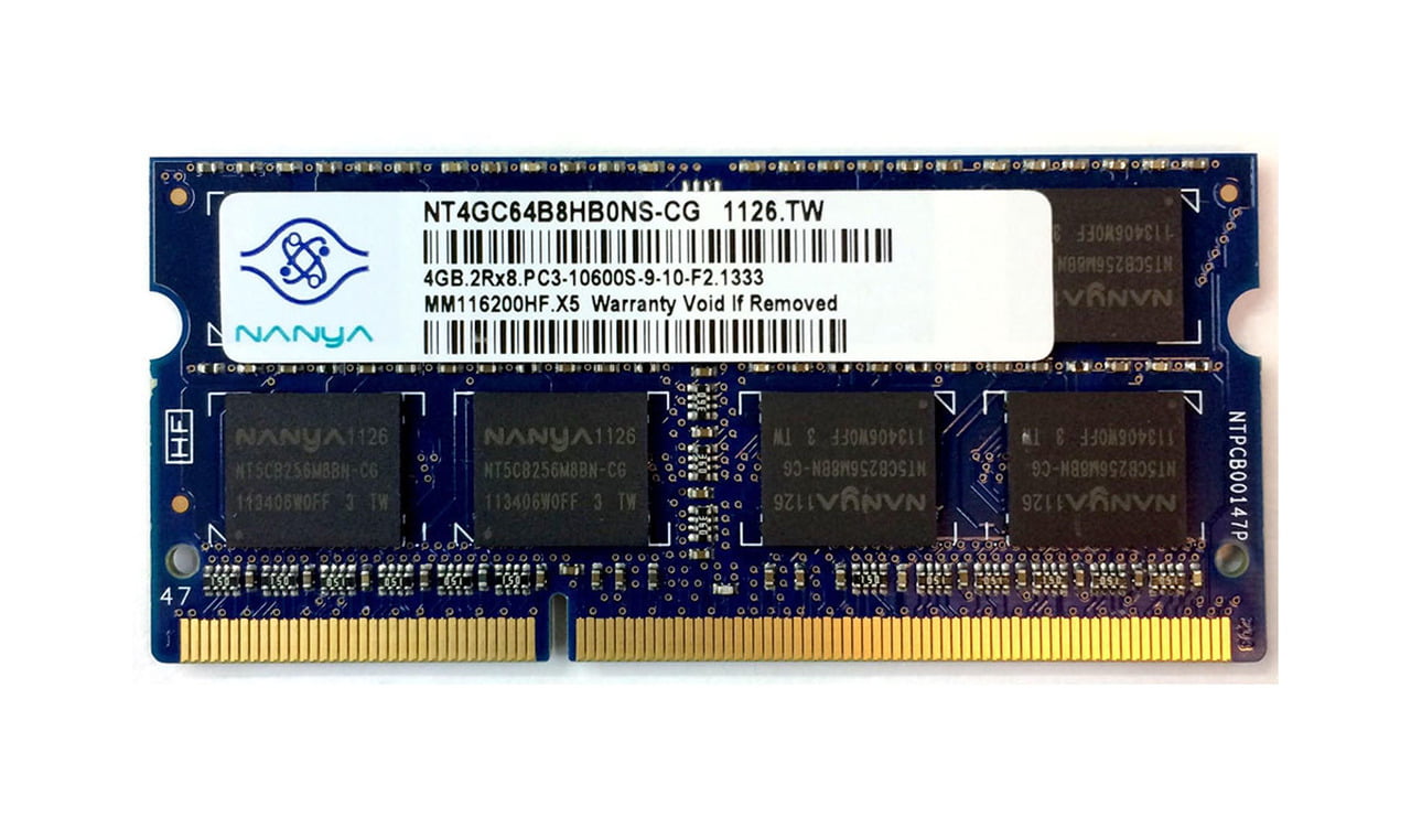 SODIMM 4Gb DDR3-1333 Nanya NT4GC64B8HB0NS-CG