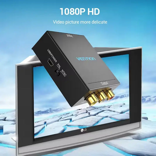 Конвертор HDMI to AV RCA (тюльпан) Vention