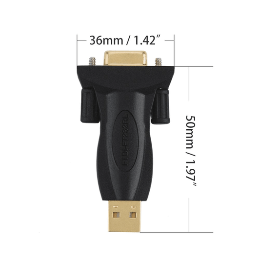 Переходник USB to RS232 female (мама); PL2303; CableCreation