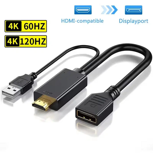 Конвертер HDMI to Displayport, 4K, HDMI 2.0