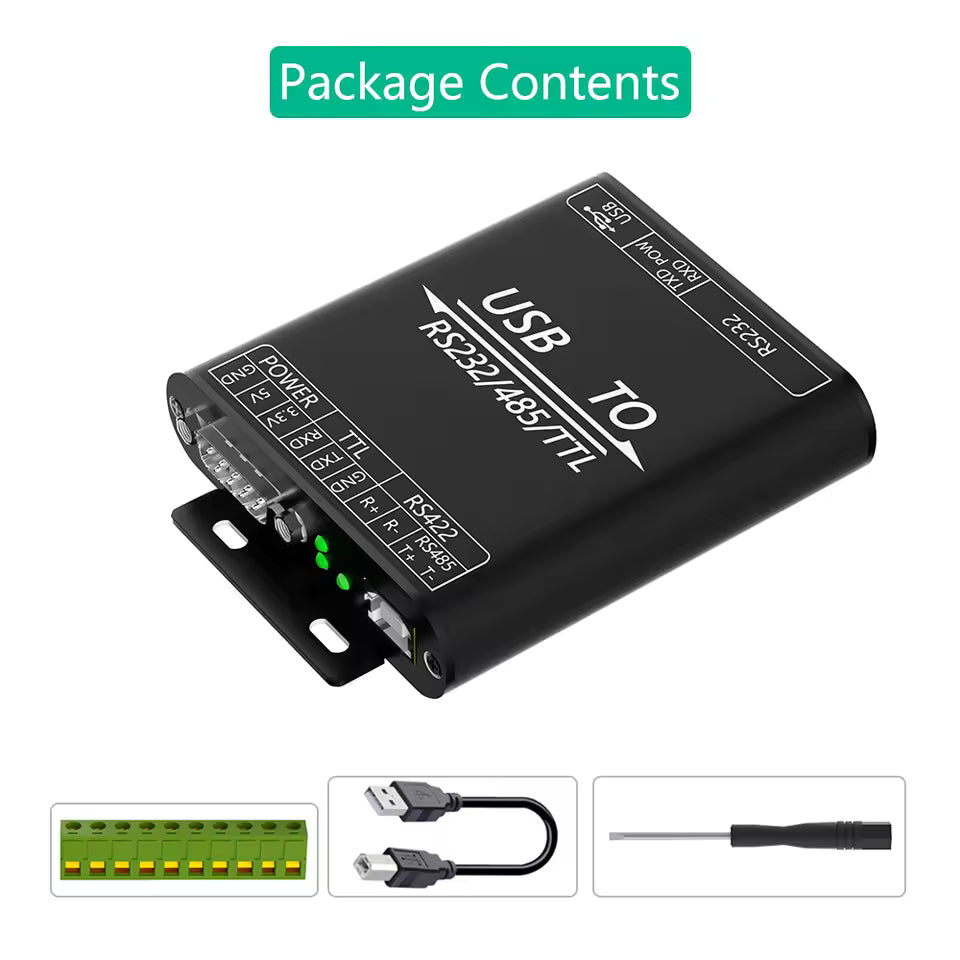 Конвертер USB to RS232/485/422/TTL CP2102 Chip Industrial Isolated USB with Multiple Protection
