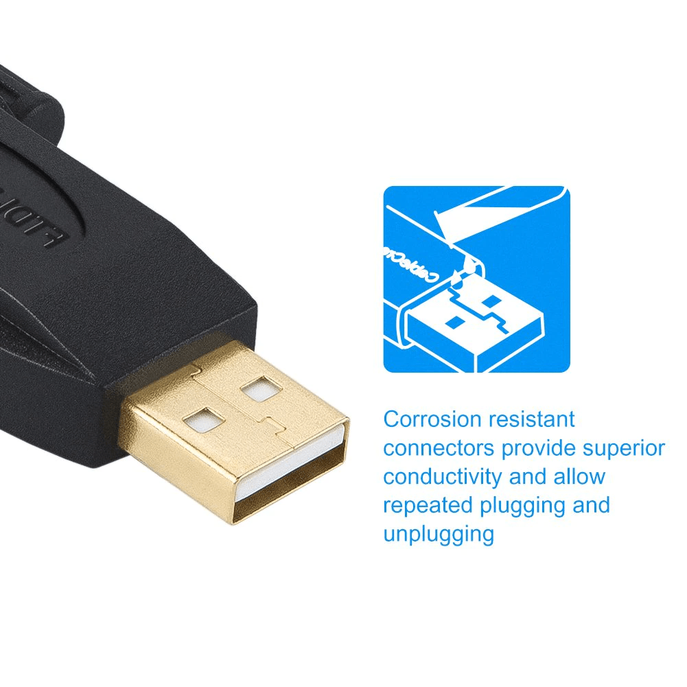 Перехідник USB to RS232 female (мама); PL2303; CableCreation
