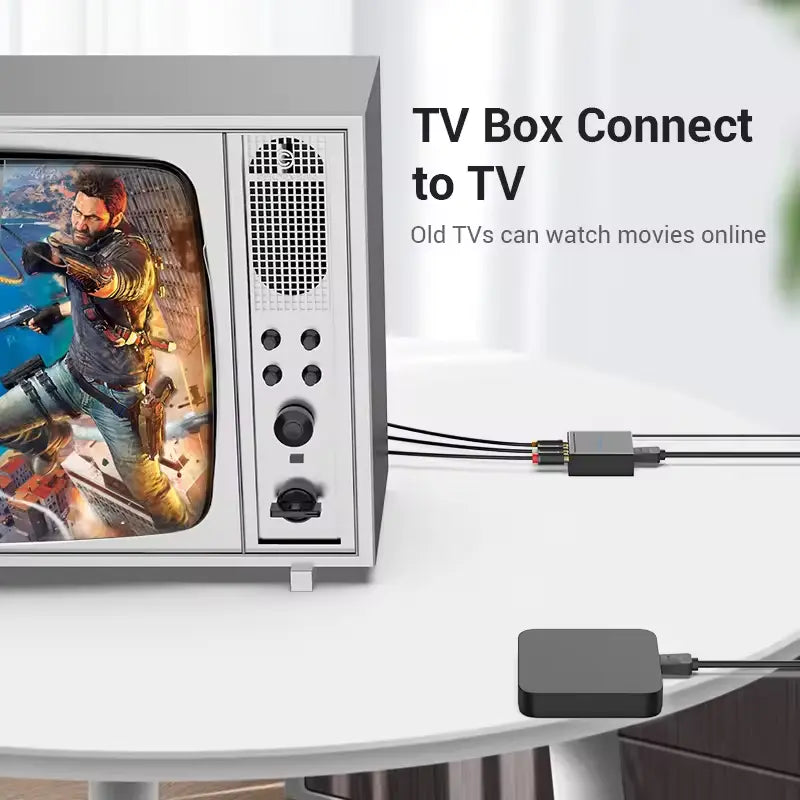 Конвертор HDMI to AV RCA (тюльпан) Vention