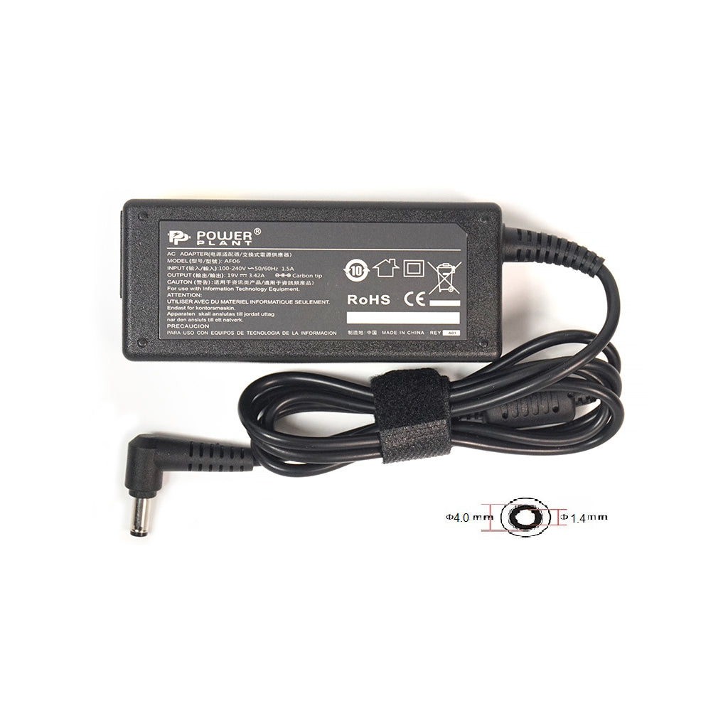 Блок живлення PowerPlant ASUS 220V, 65W, 19V, 3.42A (AS65F4014)