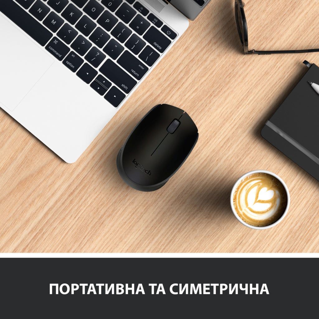 Мишка Logitech M170 Grey (910-004642) - бездротова оптична миша