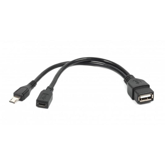 Дата кабеля OTG USB 2.0 AF to Micro 5P M+F 0.15m Cablexpert (A-OTG-AFBM-04)