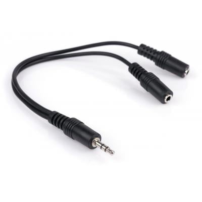 Переходник Jack 3.5mm M/2хF 0.2m Vinga (3.5STMF02-0.2)