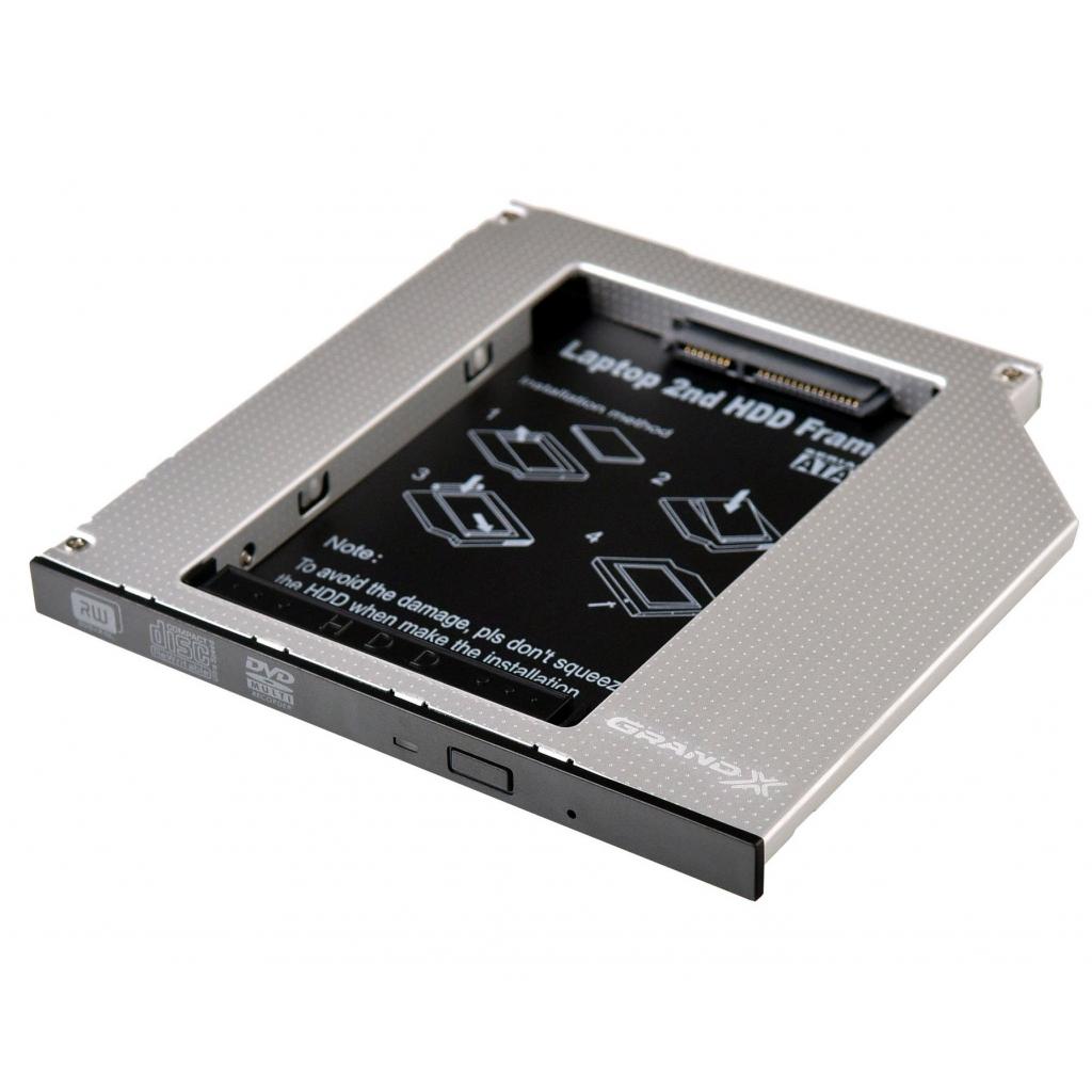 Фрейм-перехідник Grand-X HDD 2.5'' to notebook ODD SATA/mSATA (HDC-24N)