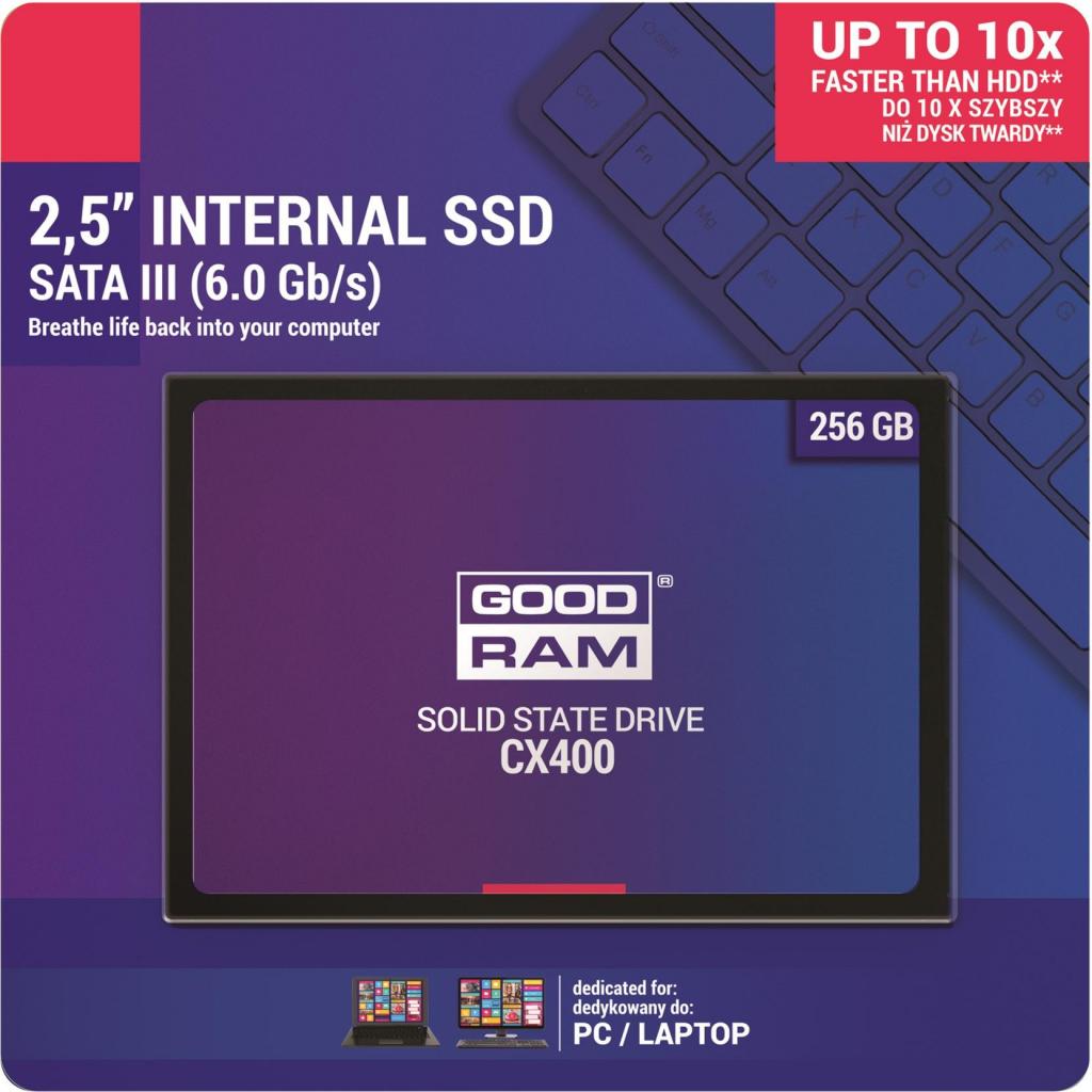 Накопитель SSD 2.5' 256GB GOODRAM (SSDPR-CX400-256)