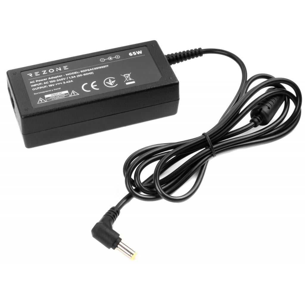 Блок живлення до ноутбука Rezone ACER 65W 19V 3/42A роз'єм 5.5*1.7 (RZPSAC65195517)