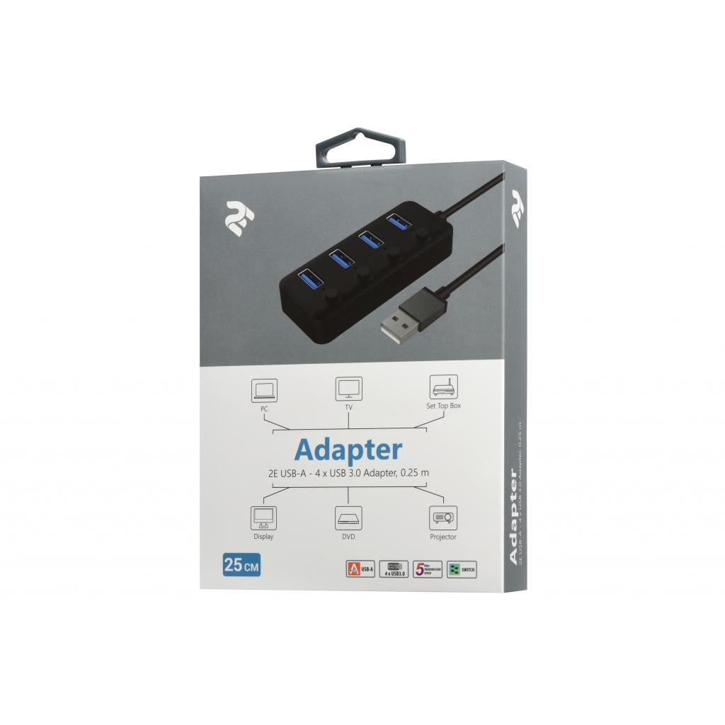 Концентратор 2E USB 2.0 to 4*USB3.0 (2E-W1405)