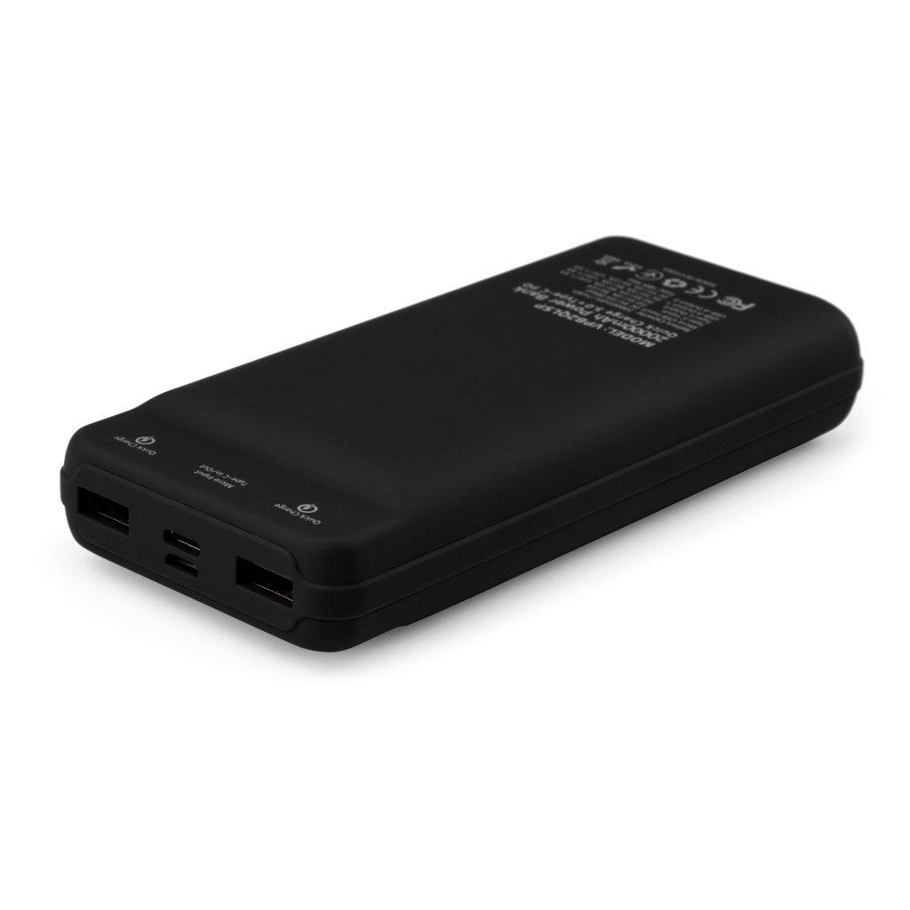Универсальная батарея Vinga 20000 mAh QC3.0 Display soft touch black (VPB2QLSBK)