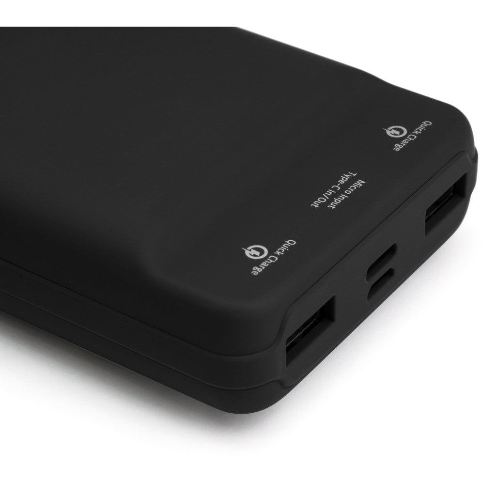 Универсальная батарея Vinga 20000 mAh QC3.0 Display soft touch black (VPB2QLSBK)