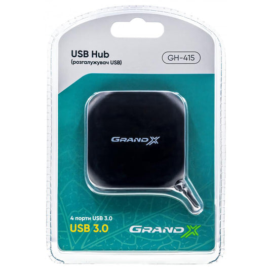 Концентратор Grand-X Travel 4х USB3.0 (GH-415)