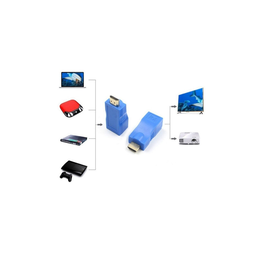 Переходник HDMI к RJ45 30m Extradigital (KBH1754)