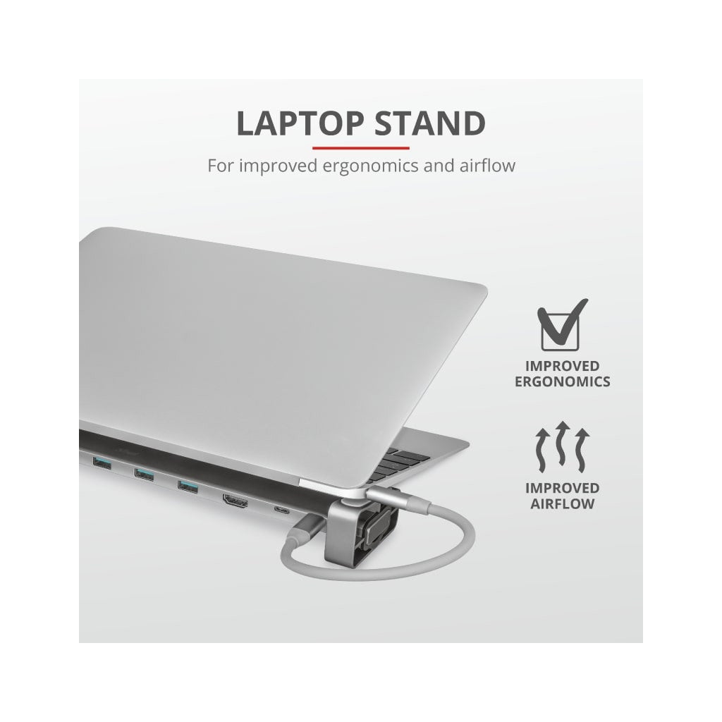 Концентратор Trust Dalyx Aluminium 10-in-1 USB-C Multi-Port Dock (23417_TRUST)