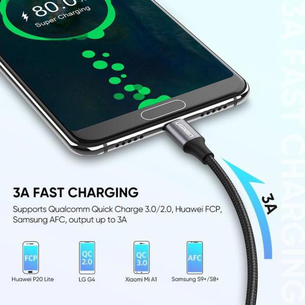 Дата кабеля USB 2.0 AM to Type-C 2.0m US288 (60128)