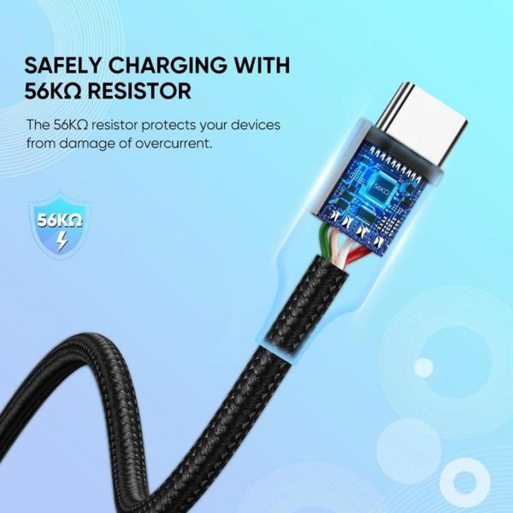 Дата кабеля USB 2.0 AM to Type-C 2.0m US288 (60128)