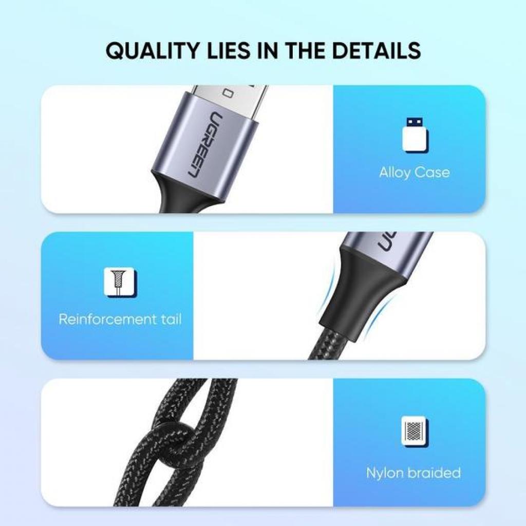 Дата кабеля USB 2.0 AM to Type-C 2.0m US288 (60128)