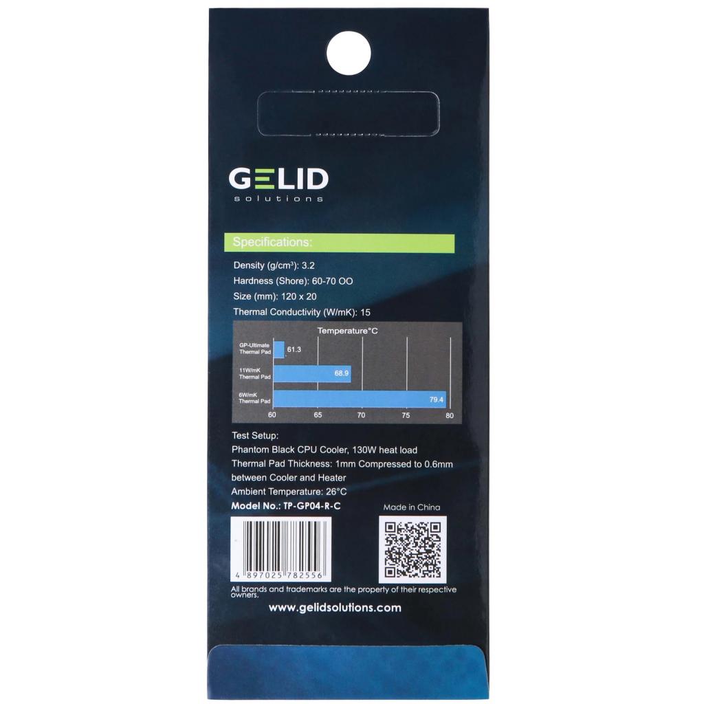 Термопрокладка Gelid Solutions GP-Ultimate Thermal Pad 120x20x1.5mm (TP-GP04-RC)