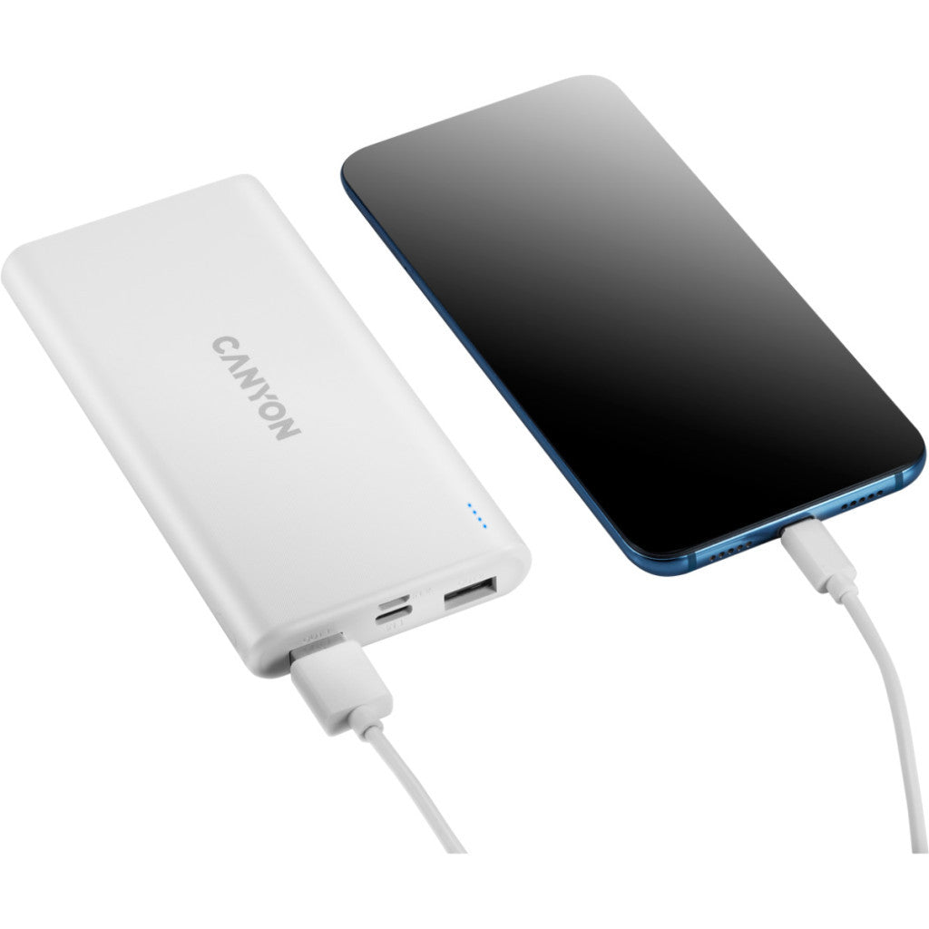 Универсальная батарея Canyon PB-106 10000mAh (CNE-CPB1006W)
