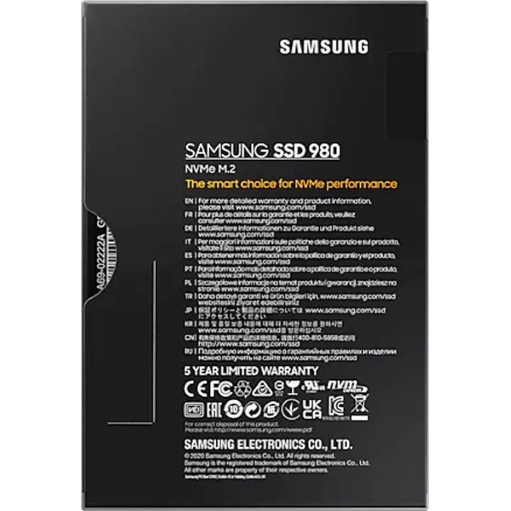 Накопитель SSD Samsung 980 500GB (MZ-V8V500BW)