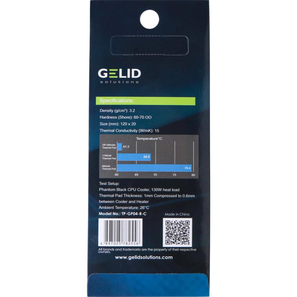 Термопрокладка Gelid Solutions 15W/mK TP-GP04-R-B