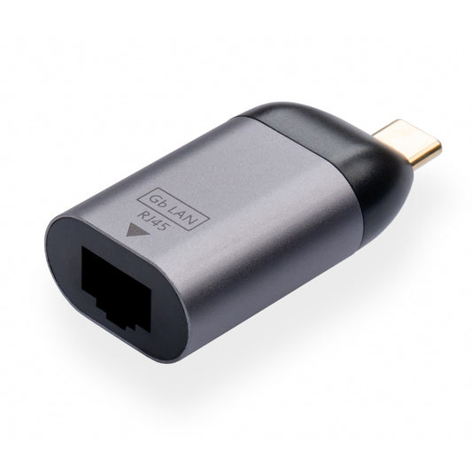 Перехідник Type-C Male to RJ45 Lan 1 Gbps компактний Vinga (VCPATCLGBC)