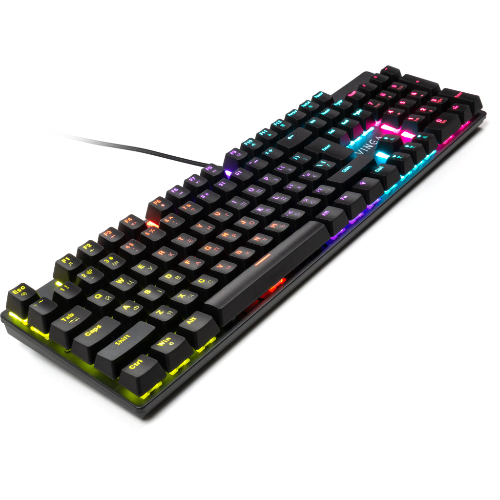 Клавіатура Vinga KBGM-100 LED Blue Switch USB Black