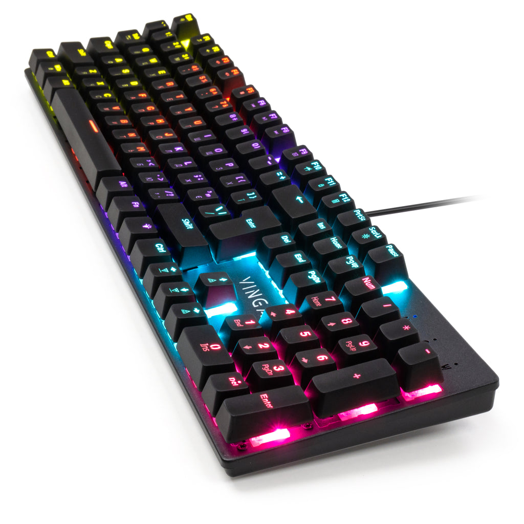 Клавіатура Vinga KBGM-100 LED Blue Switch USB Black