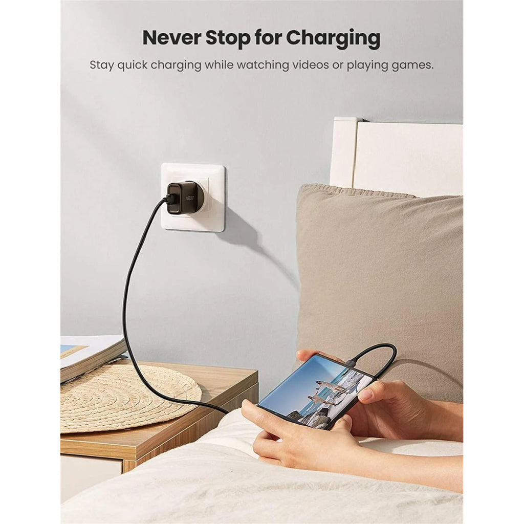 Зарядное устройство для Ugreen CD122 18W USB QC 3.0 Charger (Black) (70273)
