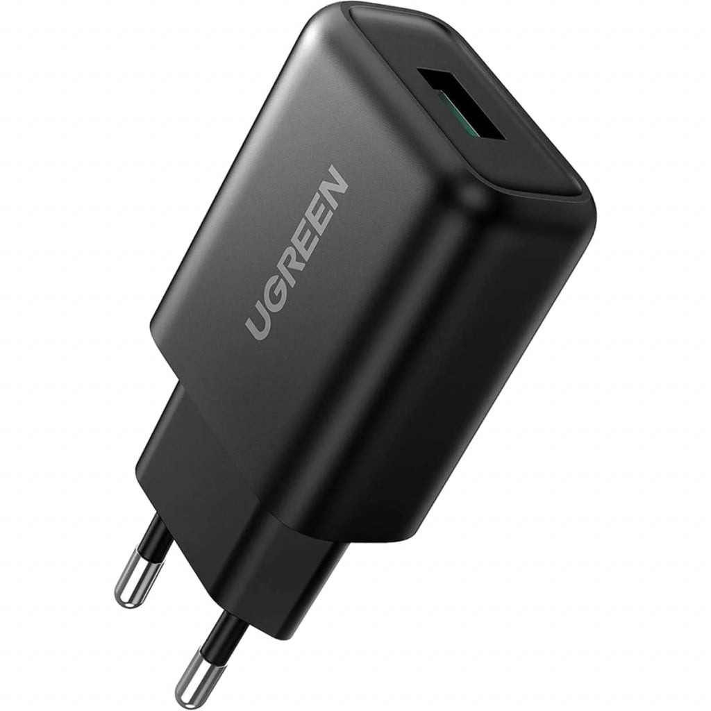 Зарядное устройство для Ugreen CD122 18W USB QC 3.0 Charger (Black) (70273)