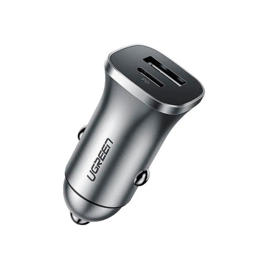 Зарядний пристрій Ugreen CD130 20W USB + Type-C PD Car Charger (30780)