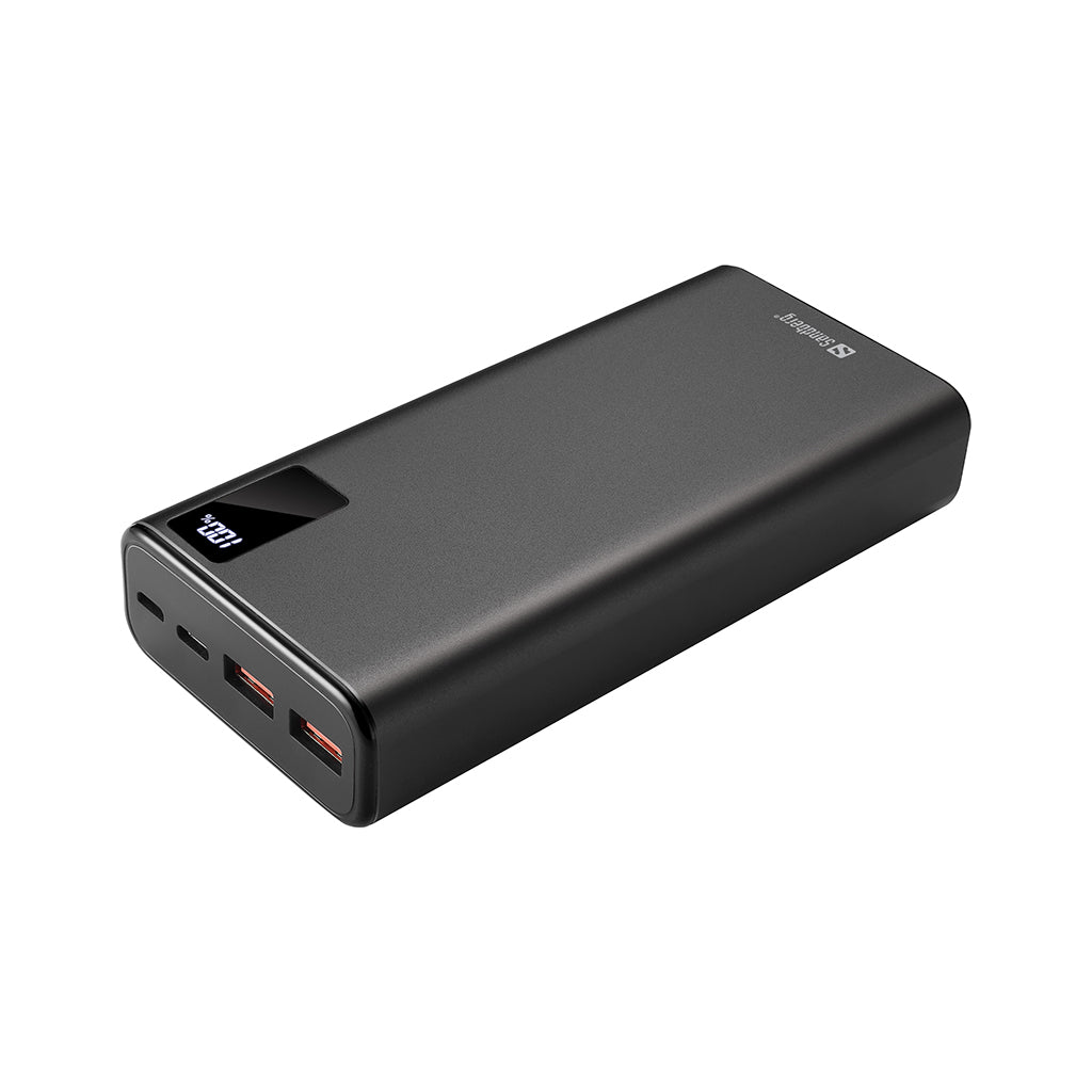 Універсальна батарея Sandberg 20000mAh, PD/20W, QC/3.0, USB-C, Micro-USB, USB-A (420-59 / PB930203)
