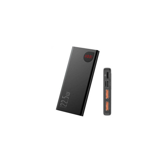 Батарея универсальная Baseus Adaman Metal 10000mAh, PD/22.5W, QC/3.0, Lightning (PPAD000001/PPADM10S)