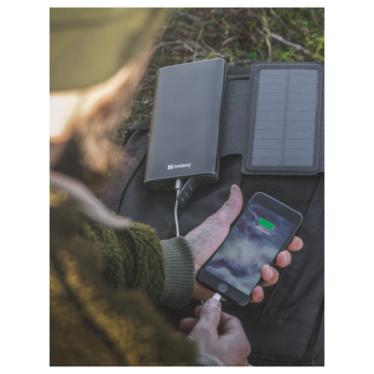 Батарея універсальна Sandberg 25000mAh, Solar 4-Panel/8W, USB-C input/output(18W max), USB-A*2/3A(Max) (420-56)
