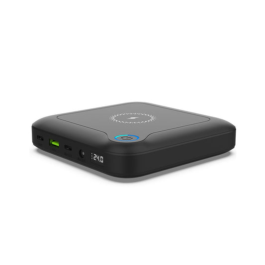 Батарея универсальная PowerPlant 24000mAh, PD/60W, DC 12-24V, 9 connectors, QC/3.0, USB-C*2, USB-A, Wireless (PB930463)