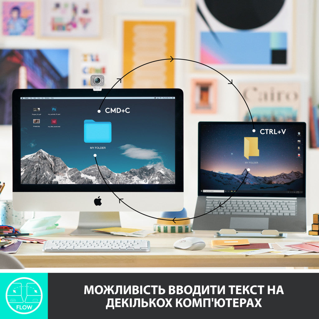 Клавиатура Logitech MX Keys Mini Wireless Illuminated RU Pale Grey (920-010499)