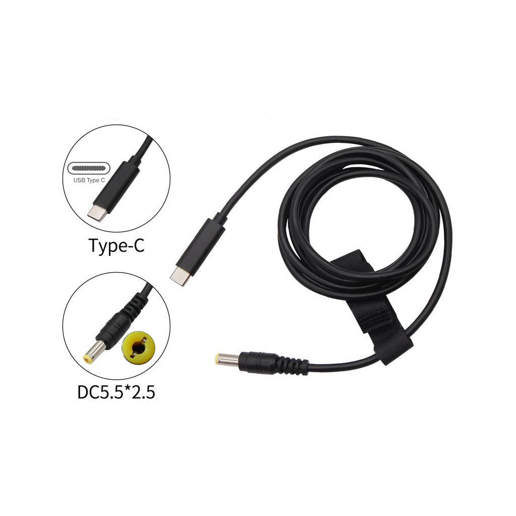 Кабель питания USB Type-C to DC-5.5-2.5 XoKo (XK-DC5525)