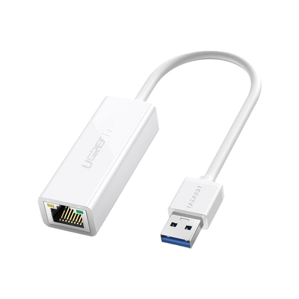 Переходник USB 3.0 to Ethernet RJ45 1000 Mb CR111 White Ugreen