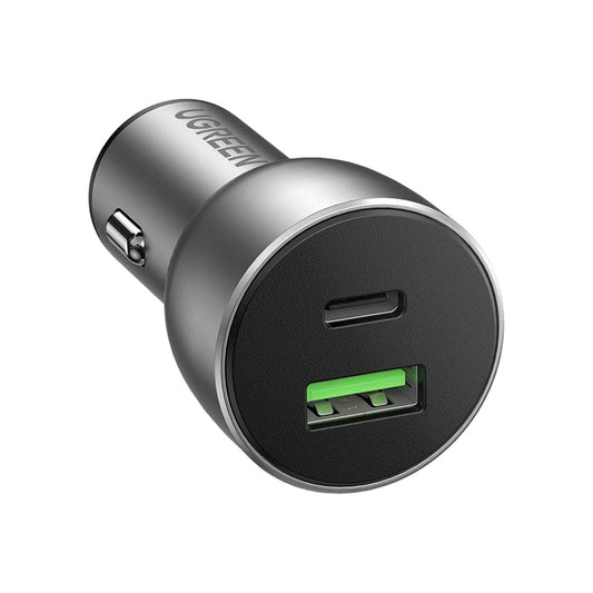 Зарядний пристрій Ugreen QC 3.0 Dual USB-A 36W Fast Car Charger (CD213)