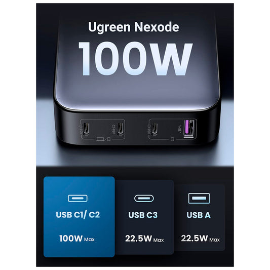Зарядний пристрій Ugreen 4xUSB 100W (CD328)